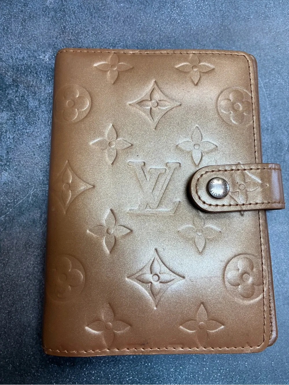Louis Vuitton Bronze /Gold Vernis PM Agenda
